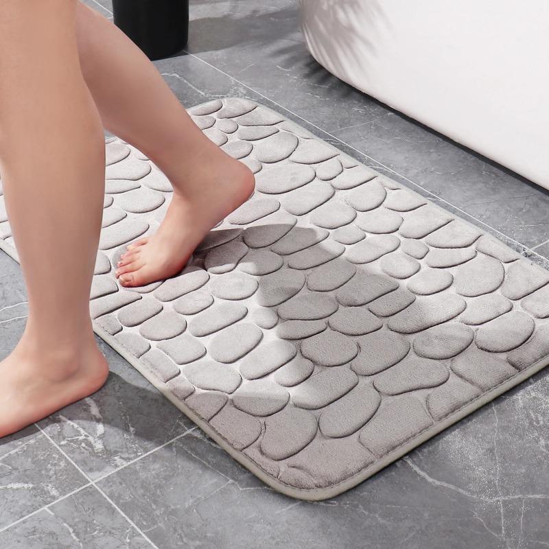Bathroom Mat Bath Non-slip Carpets In Wash Basin Bathtub Side Floor Rug Shower Room Doormat Memory Foam 3D Pad