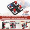 5Pcs 360° Wheels Furniture Lifter Set Heavy Duty Appliance Slider  Carpet Relocation