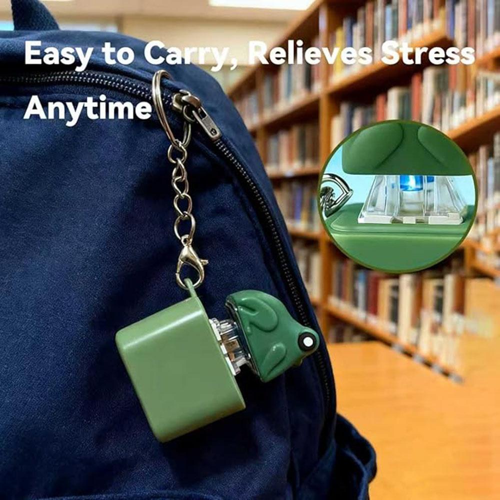 Frog Croaking Fidget Toy Frog Croaking Keychain With Sound LED lights Stuff Fun Gift for Kids Boys Girls