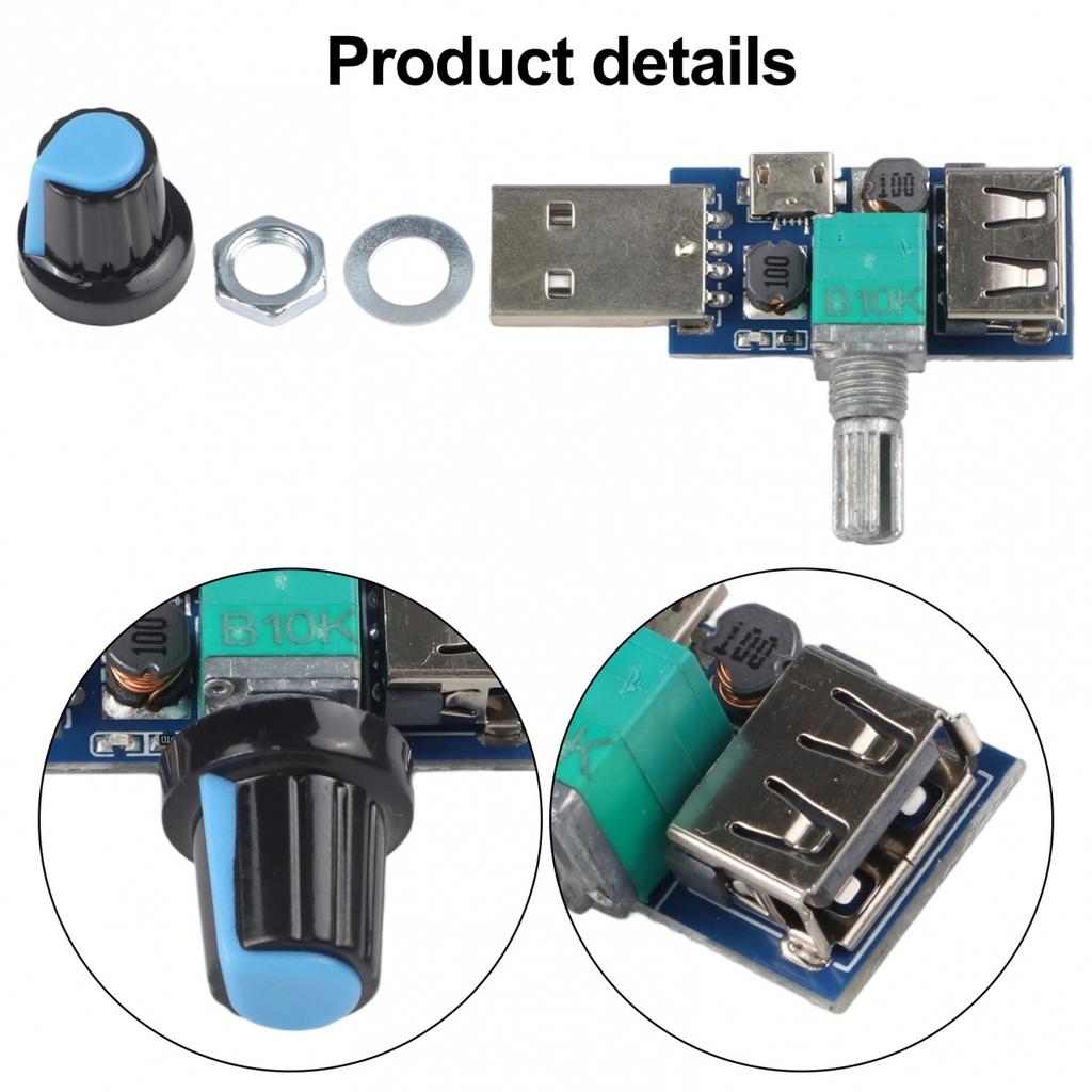 Luftmengenregler 5W Geschwindigkeitsregler USB Lüfterdrehzahlregler