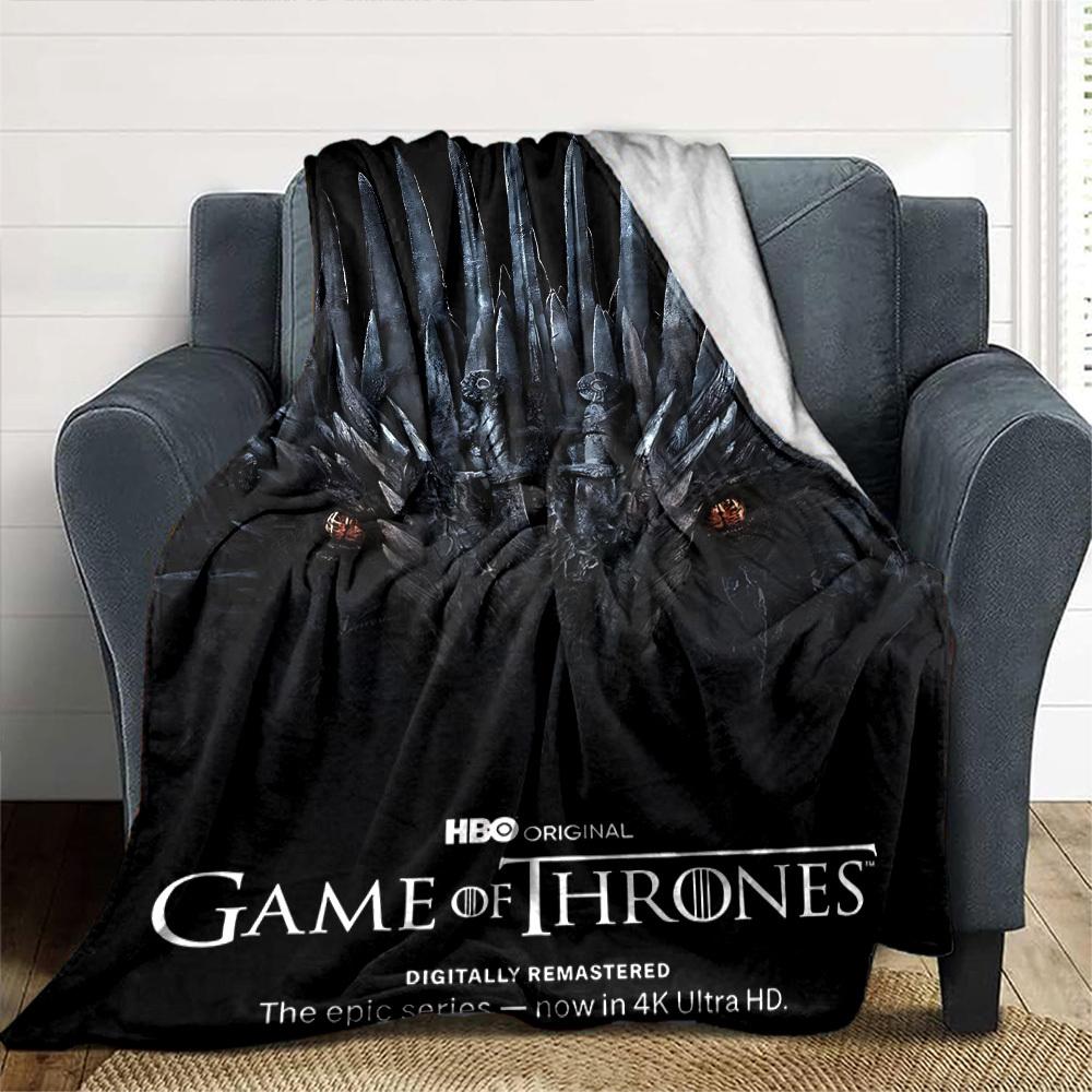 1pc Game of Thrones 4K Ultra HD Flannel Blanket Soft Warm Throw for Home, Office, Travel, All-Season Cozy Bedding GiftL1054
