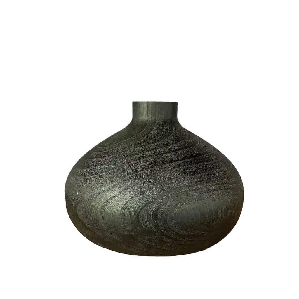 Praktische dekorative Vase aus Paulowniaholz, vielseitiges Wohnaccessoire und stilisierter Akzent