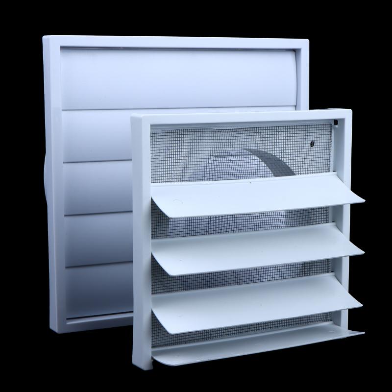 Grilă Ventilație Unidirecțională din Plastic Alb Gura de Evacuare Aer Anti-Praf pentru Baie Toaletă Montare pe Perete Tavan