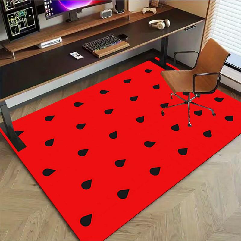 1PC Watermelon Dots Extra Large Non Slip Floor Carpet, Office, Family, Studio   Large Area Rug Indoor Rugs, Bold Statement Piece