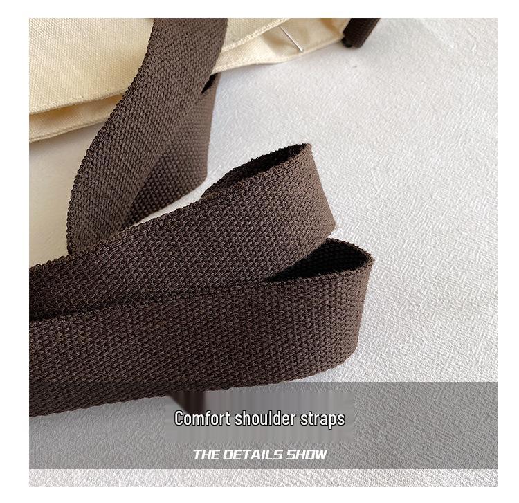 Korean Style Large Capacity Canvas Tote & Crossbody Bag for Women - Trendy Student Handbag