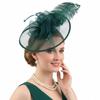 Elegant Vintage Fascinator Hat Pearl Masquerade Hair Band Bride Headdress  Stage Performance