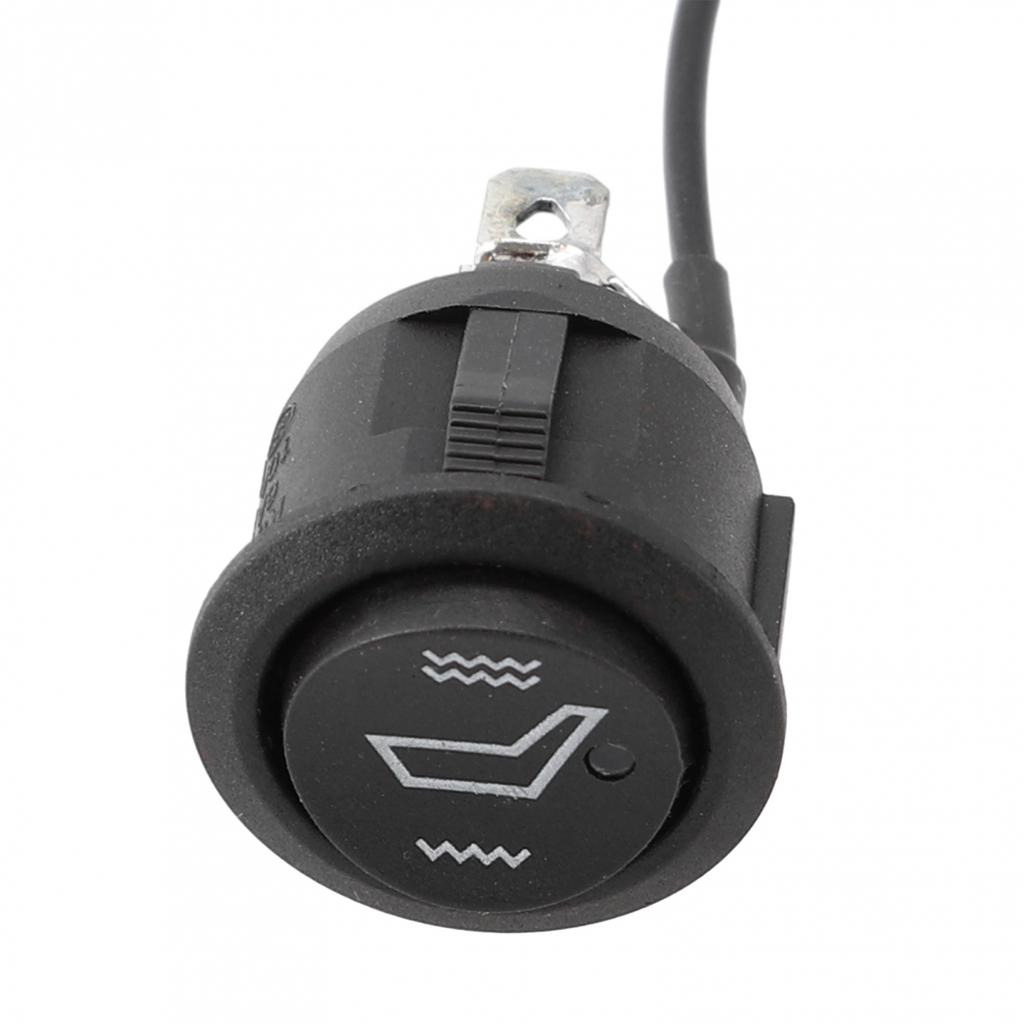 Seats Switch Rocker Hi/Low Off Round Heated 12V 1Pc