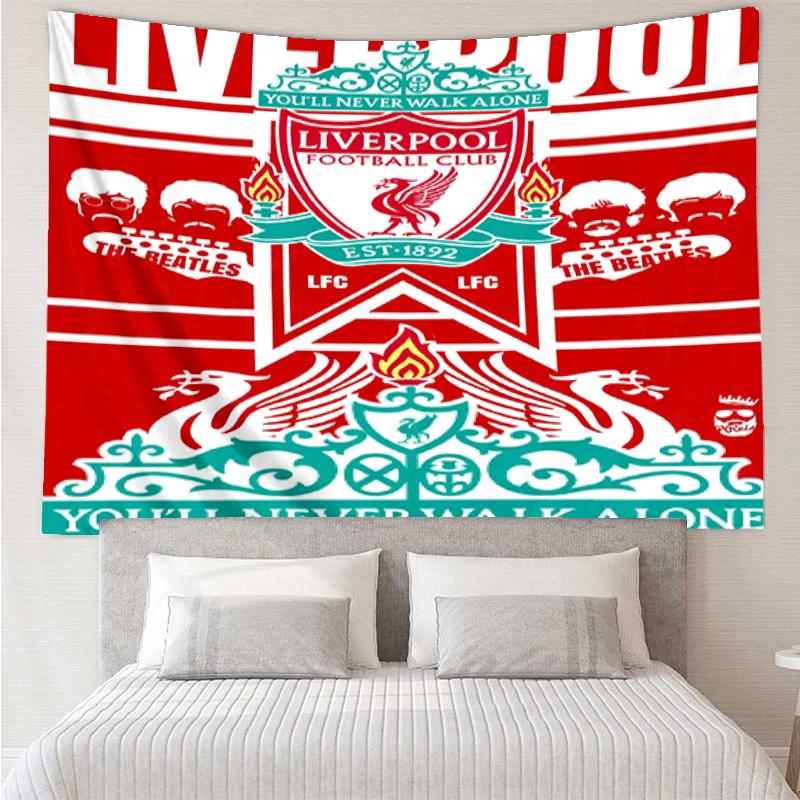 Liverpool Football Club Print Wandkleed, Achtergrond, Eenvoudige Installatie, Ideaal voor Slaapkamer, Kantoor & Woonkamer, met Esthetische Wanddecoratie.