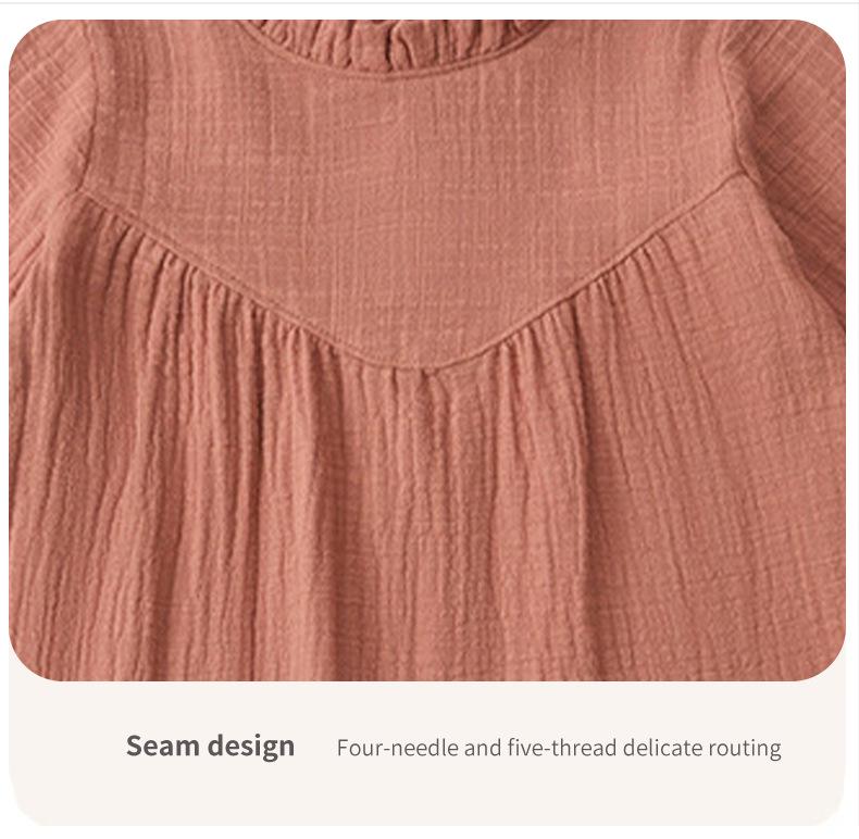Autumn Princess Dress: Fashionable, Lightweight, High-End Dress for Girls Ages 1-3