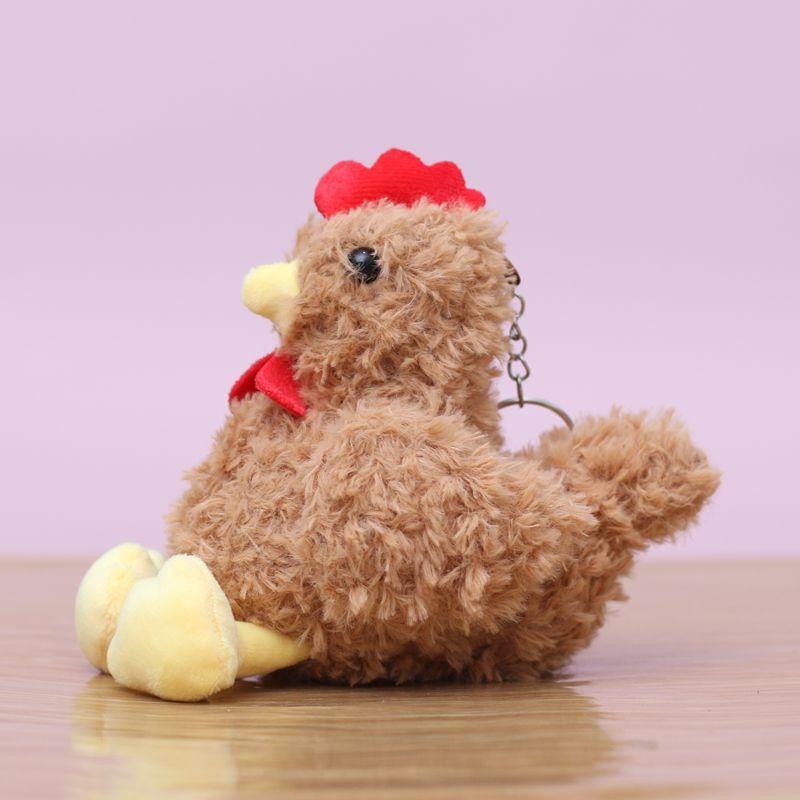 

Simulation Funny Plush Chicken Toys Cute Soft Stuffed Chicken Doll Keychain Home Decor Dolls For Kids Birthday Christmas Gifts