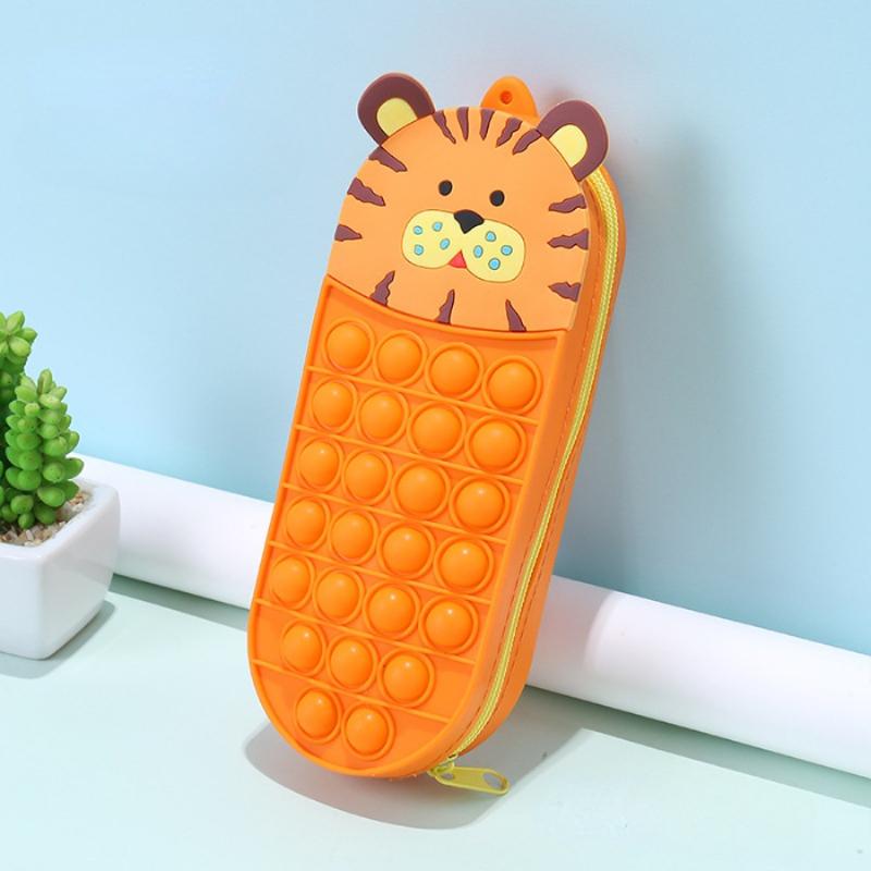 1PC Cute Cartoon Creative Stationery Box School Stationery Storage Bag Puzzle Game Decompression Pen Bag Suitable for Children