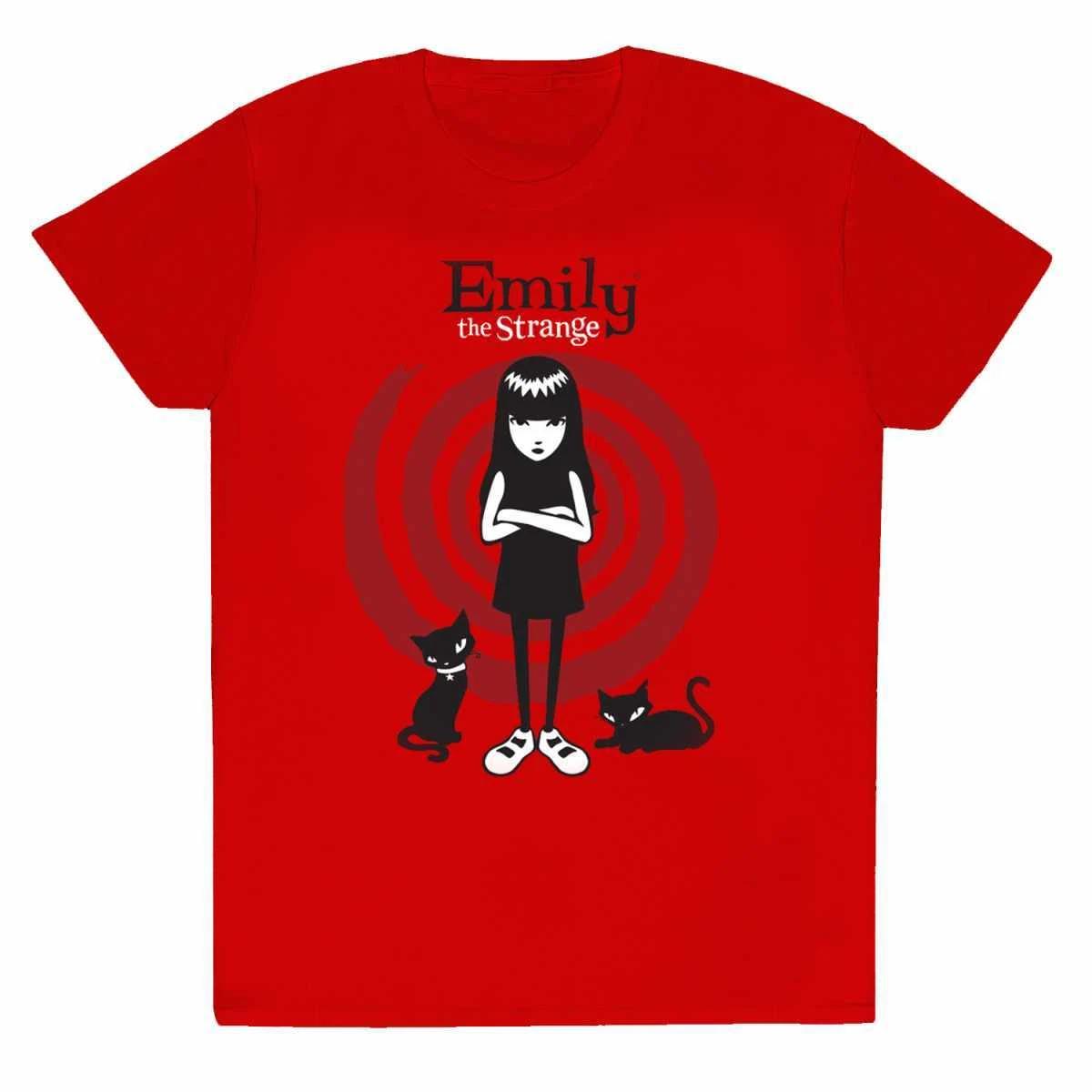 Emily the Strange Swirl Official Merchandise 100% Cotton T-shirt Mens Tees Top L