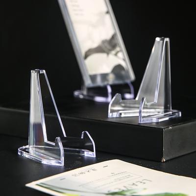 1 Stück Klarer Acryl Münzdisplay Ständer Halter Kleine Staffelei Rack Sammelkartenhalter Halterung Für Kpop Idol Kartenorganisator