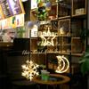 Star Moon Window Lamp LED Suction Cup Light Christmas Decoration Garland Fairy String Lights