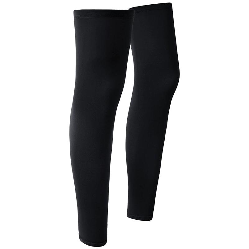 2Pc Summer Running Cycling Legs Sleeve Ice Silk Protection Compression Non-Slip Leg Warmer Cooling Sport Gear Sunscreen Leggings
