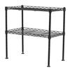 AITECH 2-Tier Mini Rack, 45cm Wide X 25cm Deep X 45cm High, Black, KSMN-2D BK