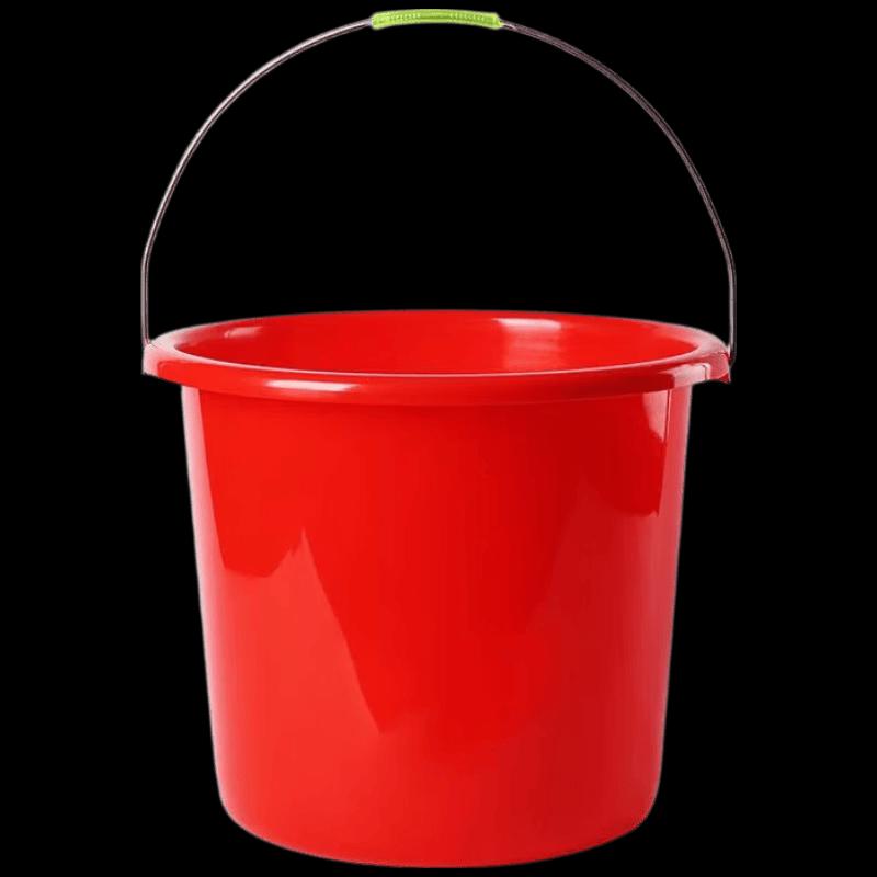 Si Gang 20L Red Plastic Bucket with Lid
