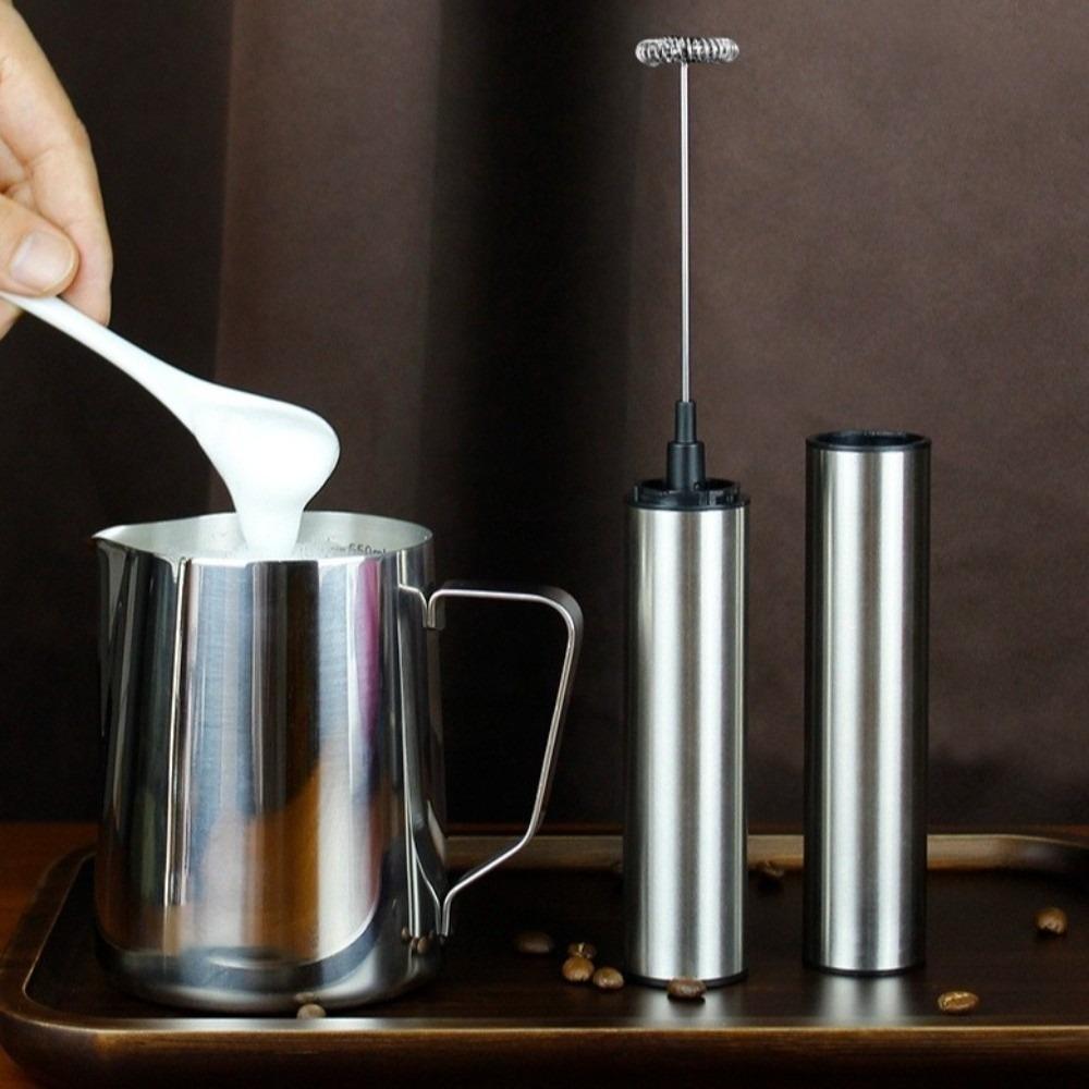USB Rechargeable Electric Milk Frother with Cover Portable Milk Frother Electric Whisk  Travel