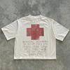 ROADVIBE Men's Casual Crew Neck Short-Sleeve T-Shirt 100% Cotton All Seasons Fun Pattern T-Shirt Y2K Streetwear T Shirt Men