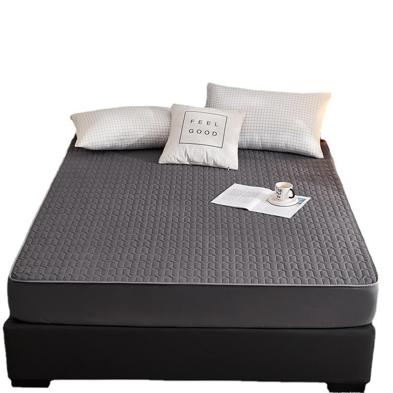Breathable Quilted Mattress Protector for All Seasons - Children's Urine Pad & Simmons Cover, Solid Color