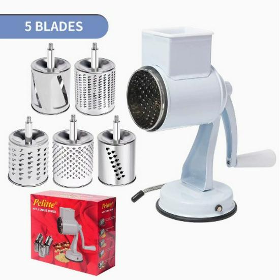 Multi-functional Manual Peanut and Cheese Shredder/Grinder