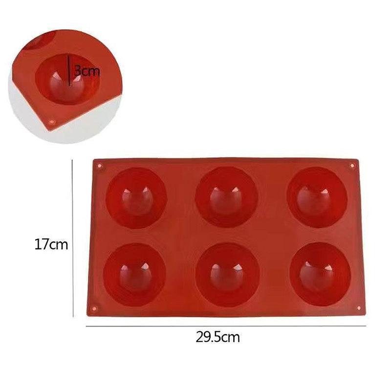Silicone Molds for Round, Ball & Semicircle Shapes – Ideal for DIY Baking: Chocolate, Cupcakes, Puddings, Desserts Decoration