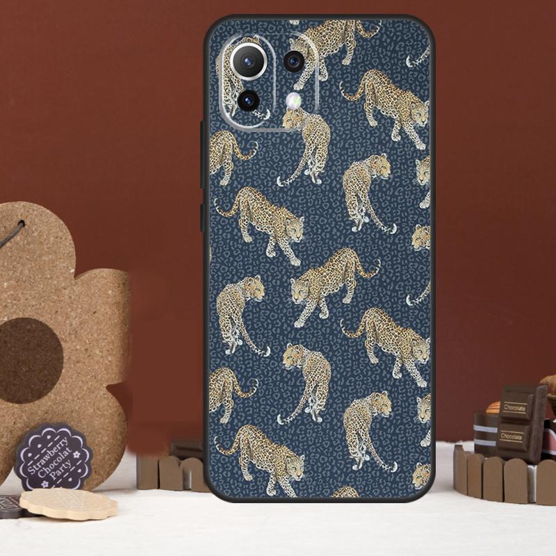 Modische Leopardenmuster Hülle für Xiaomi 15 Ultra 14 15T 13T 14T 17 Pro Max POCO F8 Ultra X7 X5 X6 F5 F6 F7 Pro Abdeckung