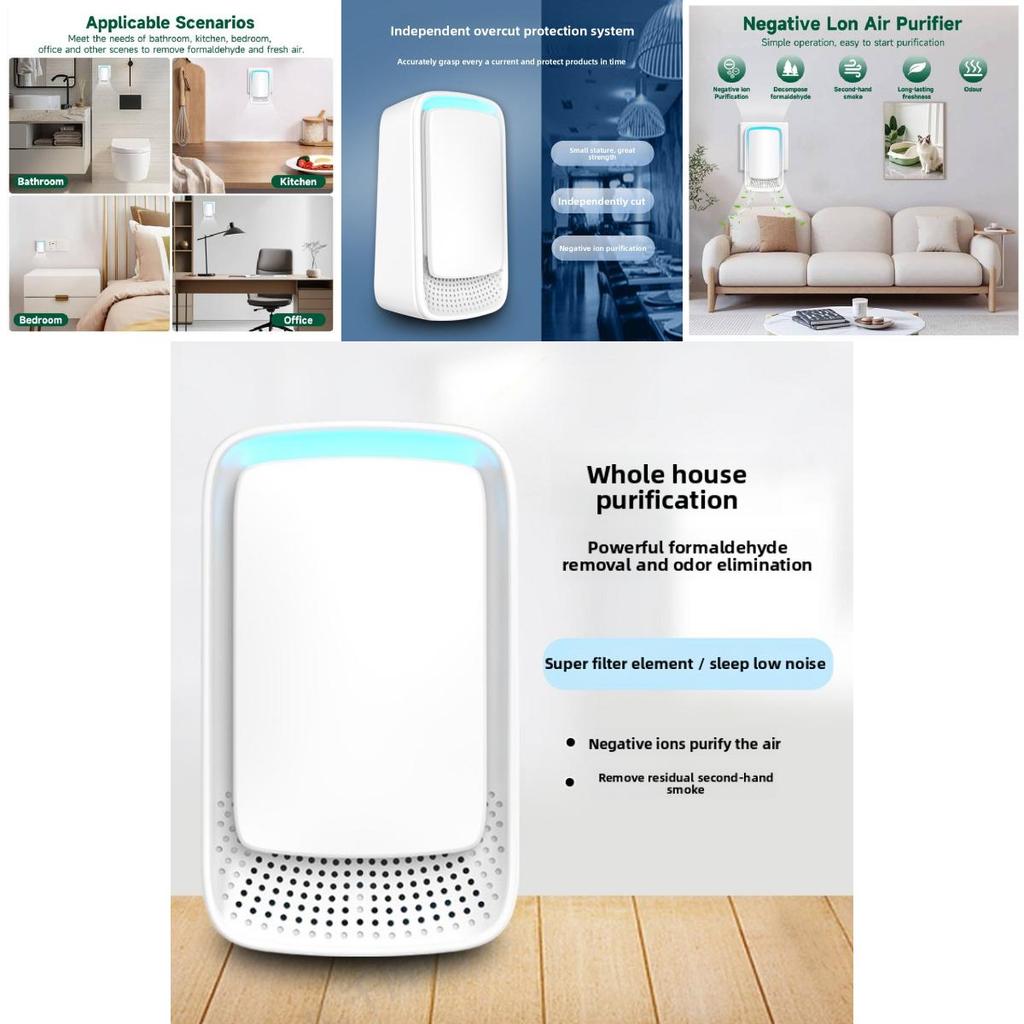 Indoor Air Cleaner With Ion Technology For Allergens And Pet Odors In Office And Home Use