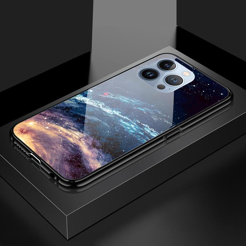 Pouzdro na telefon z tvrzeného skla pro Huawei P30Lite Honor 90Lite 9X X6A X9B Infinix Hot40 Note30 Tecno Spark20 Moto G15 G22 Měkký okraj Nárazuvzdorný Hladký kryt