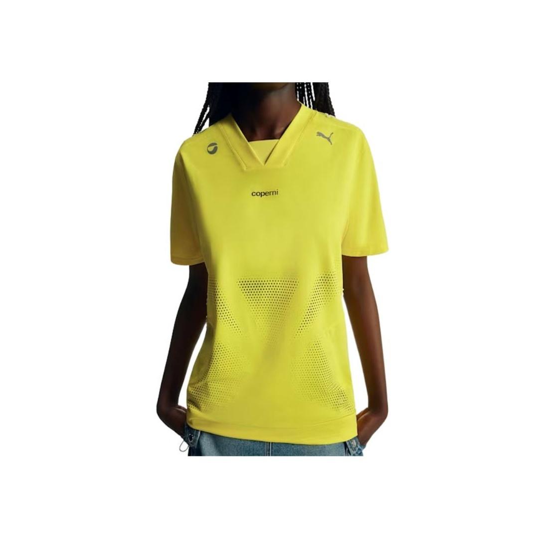 

Puma X Coperni Logo Print Outdoor Casual Sports V-Neck Short Sleeve T-Shirt Unisex Tops Yellow 627982-85 M