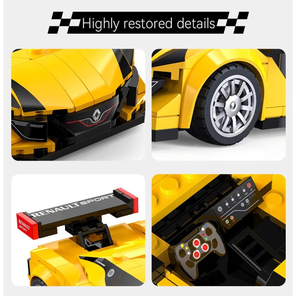 1/24 Building Block Car Set / Renault / Super Sports Car / Retro Car / Holiday Gift / Children's Toy