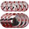 10Pcs Cup  Plate Bloodstain Paper Plate Cup Set Haunted House Props  Happy Halloween