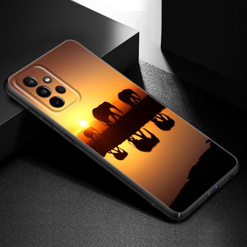 Dyr Elefant Telefondeksel For Samsung Galaxy A21 A30 A50 A52 S A13 A22 A32 A33 A53 A73 5G A11 A12 A31 A51 A70 A71 A72 Deksel