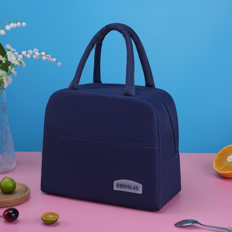 Large Capacity Insulated Lunch Tote - Durable Aluminum Foil Bento Bag for Office Workers