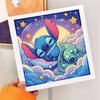 DIY Diamond Painting Kit with Frame,Stitch Full Circle Mosaic 5D DIY Cross Stitch Kit Home Decoration with Frame, Handicraft Hobby Collection