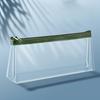 1pc Transparent Pencil Case Large Capacity Simple Pen Bag Kawaii Cosmetic Bag School Study Stationery Office School Supplies