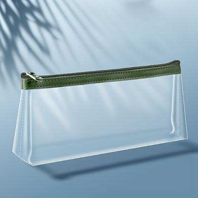 1pc Transparent Pencil Case Large Capacity Simple Pen Bag Kawaii Cosmetic Bag School Study Stationery Office School Supplies