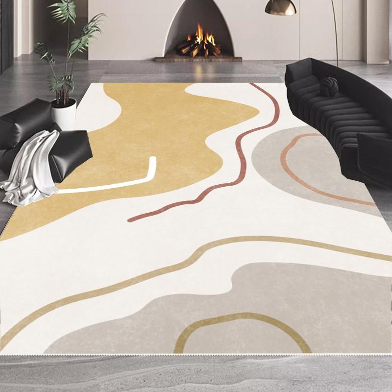 Nordic Style Living Room Carpet Bedroom Bedside Mattress Large Area Full Crystal Velvet Carpet