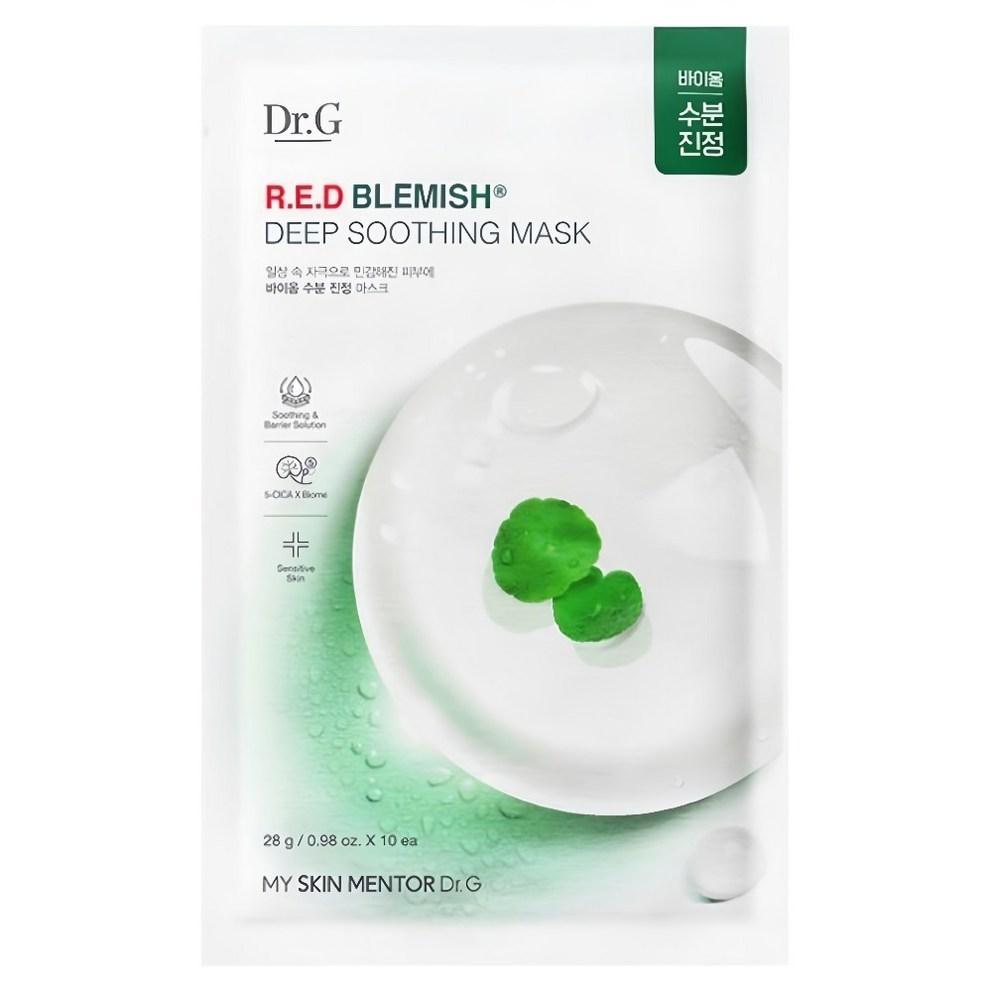 Dr.G Red Blemish Tief beruhigende Maske 280g, 10 Blatt