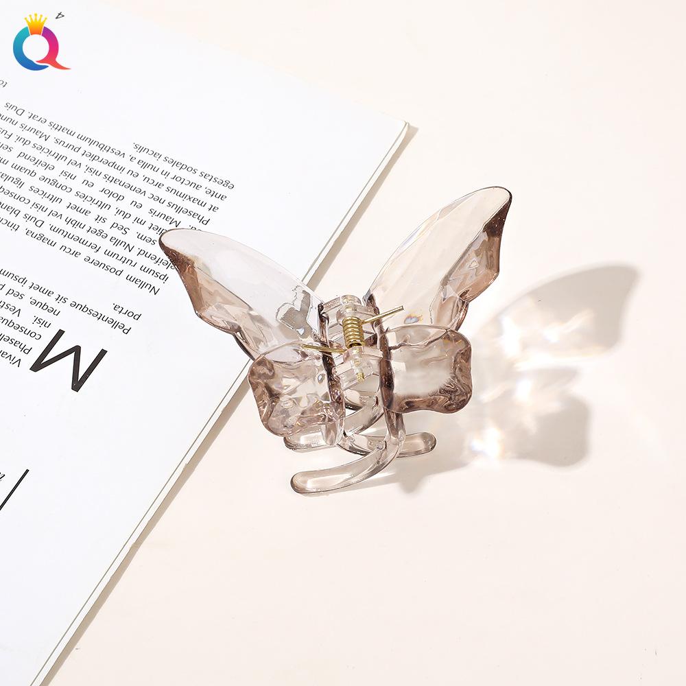 8 Style Transparent Mini Hair Pins Claw Crab Girls Women Barrette Acrylic Butterfly Hair Clips Korean Hair Accessories