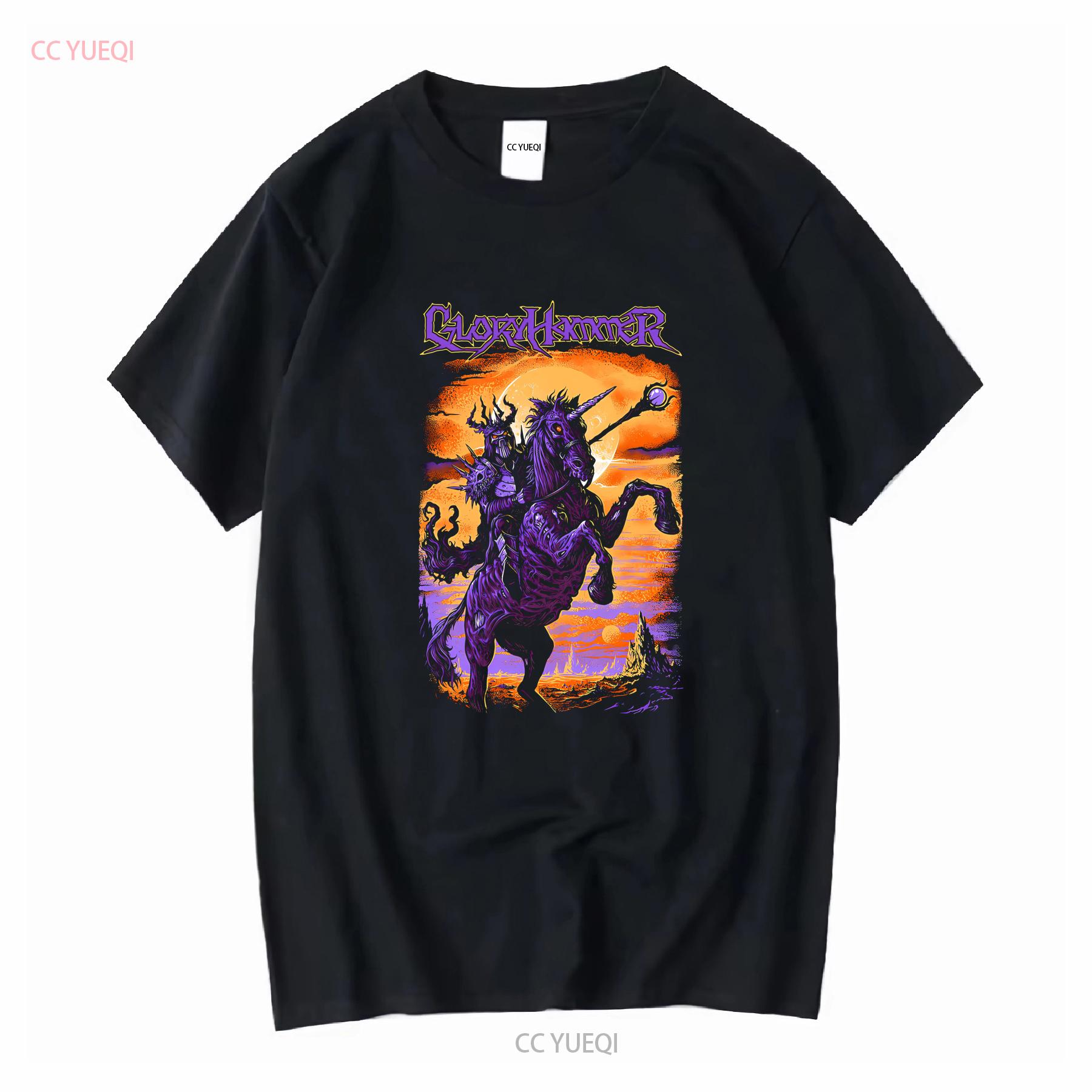 

GLORYHAMMER Scourge Of Auchtermuchty T Shirt vintage Washed Versatile designer clothes Unisex Slightly streetwear graphic 4XL