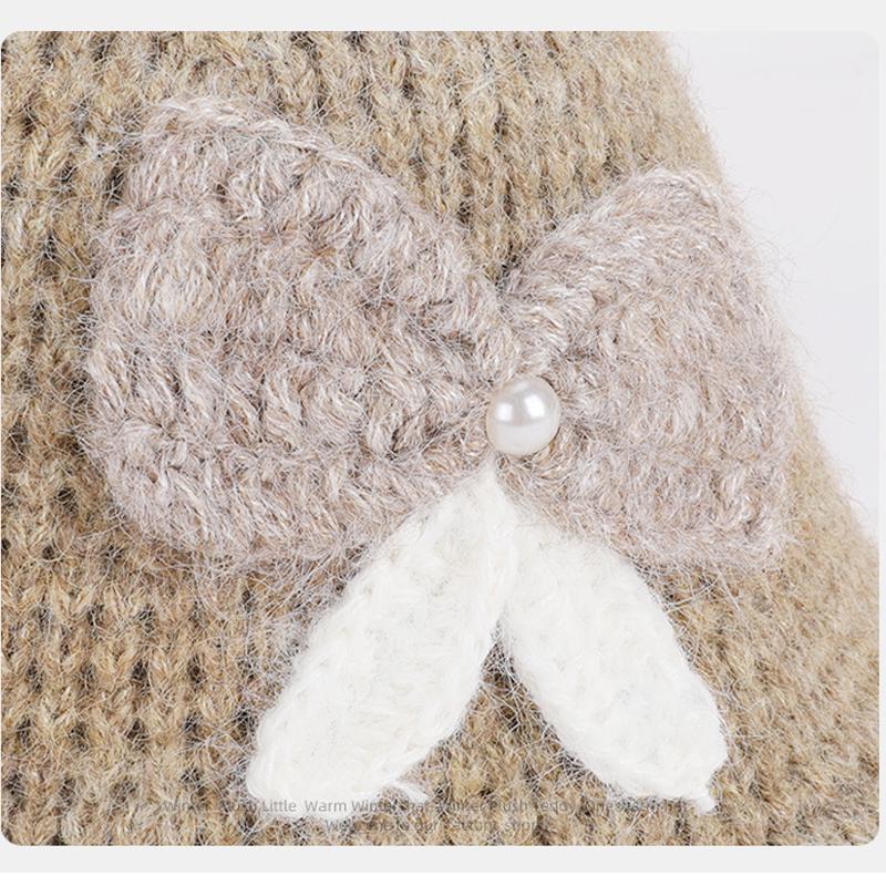 Autumn Winter Women Warm Fisherman Hat Ear Protection Basin Hat Knitted Wool Hat