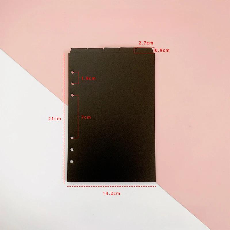 A5 A6 PP Separator Paper Index Page Classification Separator Page 6 Holes Notebook Loose-leaf Book Partition Accessories