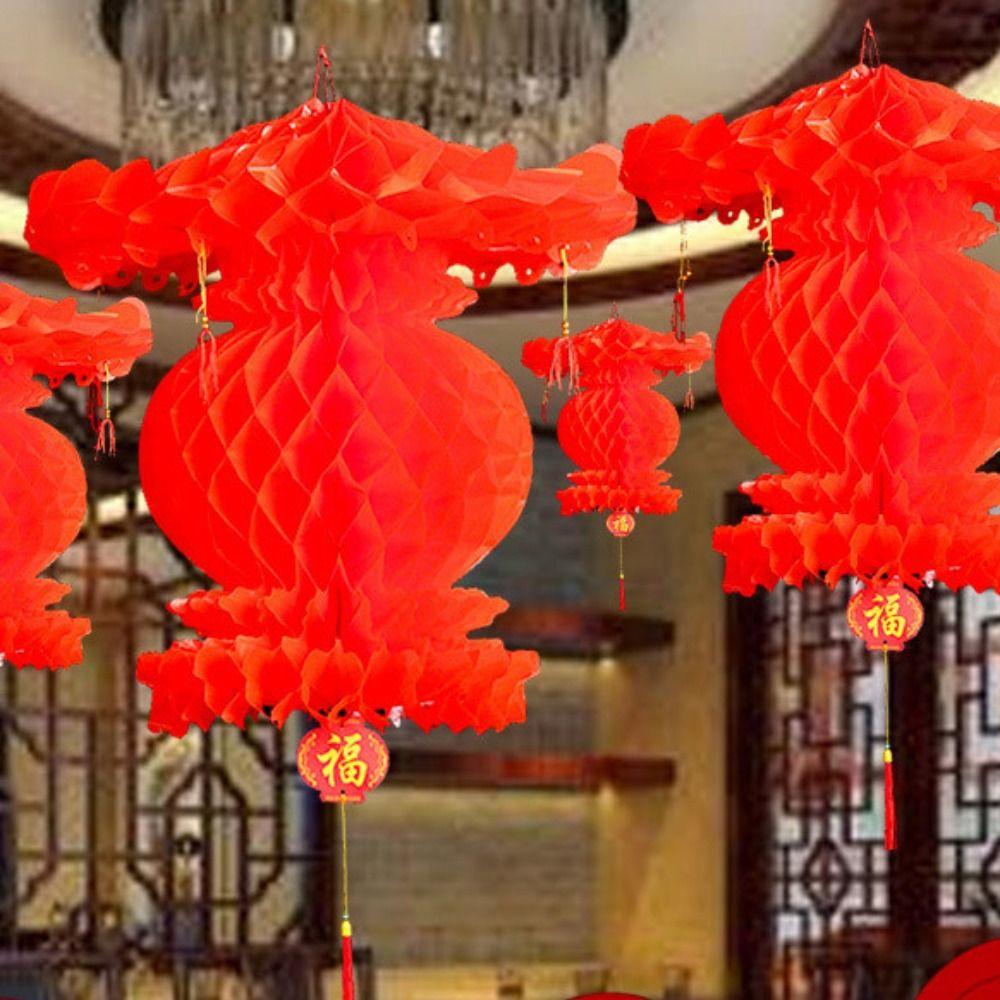 Waterproof Honeycomb Lanterns Traditional Spring Festival Pendant  Spring Festival