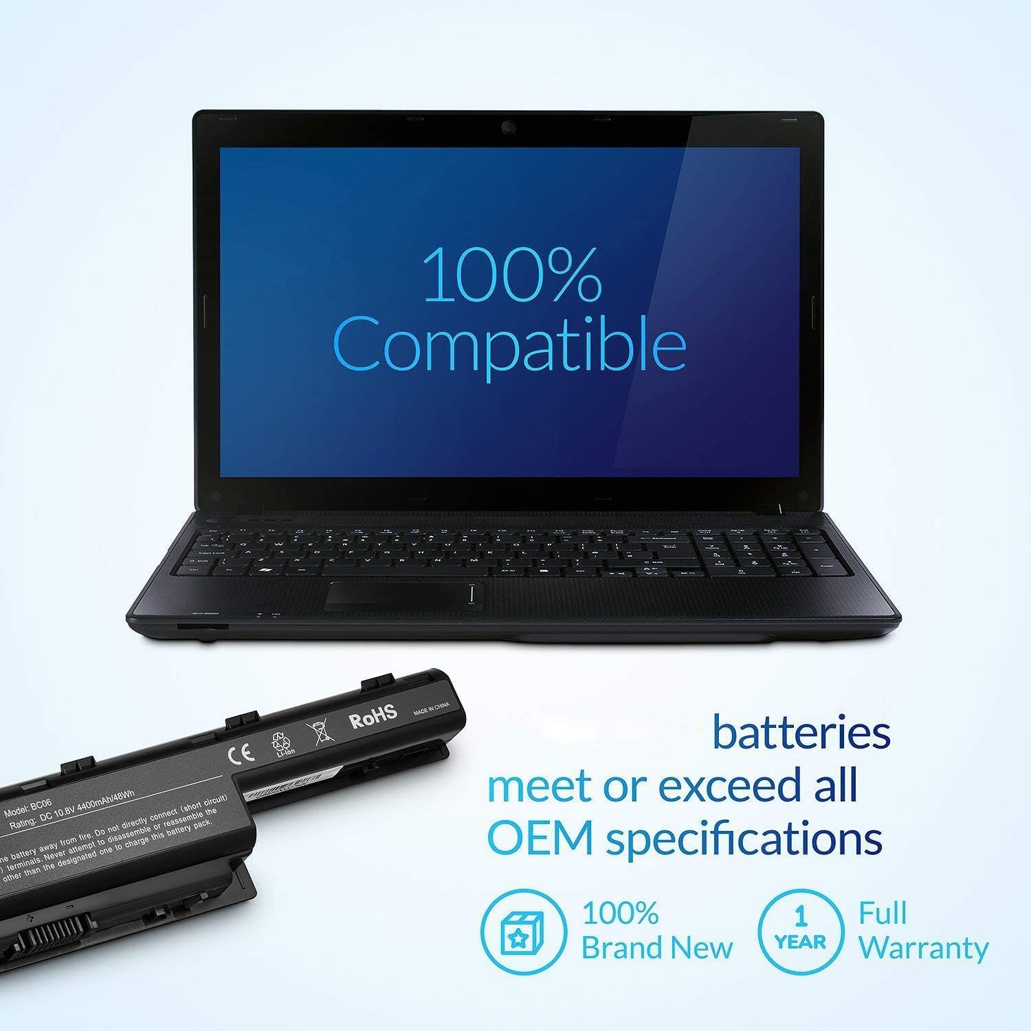 

Аккумулятор для ноутбука ACAS10D51-6 для Acer AS10D31 AS10D51 AS10D56 AS10D75 AS10D81 AS10D61 AS10D41 AS10D73 AS10D71 AS10D3E Aspire 5742 5750 (10.8В 48Втч)