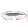 VidaXL Bed Frames Sonoma Oak 180x200 Cm Engineered Wood, Bedroom Furniture, Slatted Base, Pallet Bed, Bed, 3281170