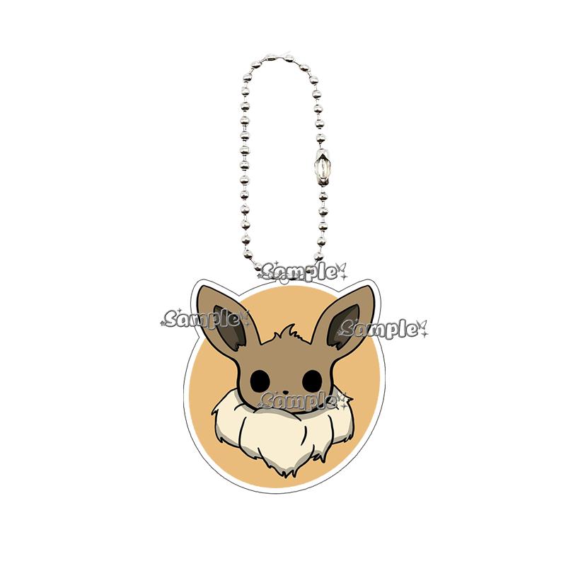 Anime Glaceon Flareon Jolteon Cartoon Acrylic Keychain Figure Keyring Ornament Collectible Accessory Charm Couple Chain Jewelry