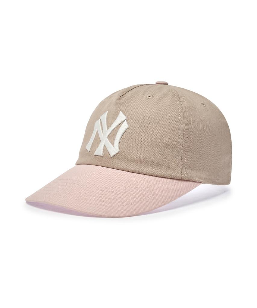 Emelbi Q-Fit Color Block Unstructured Ball Cap Ny (Mg.Sand)