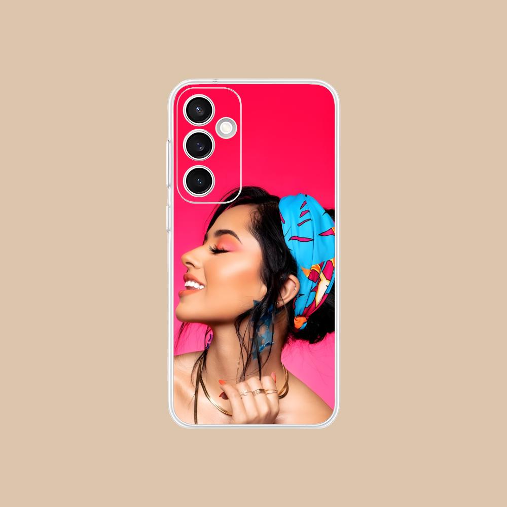 Fashion Becky G Clear Mobile Phone Case for Samsung Galaxy S25 S24 S23 S22 S21Plus FE Ultra Colorful Cover
