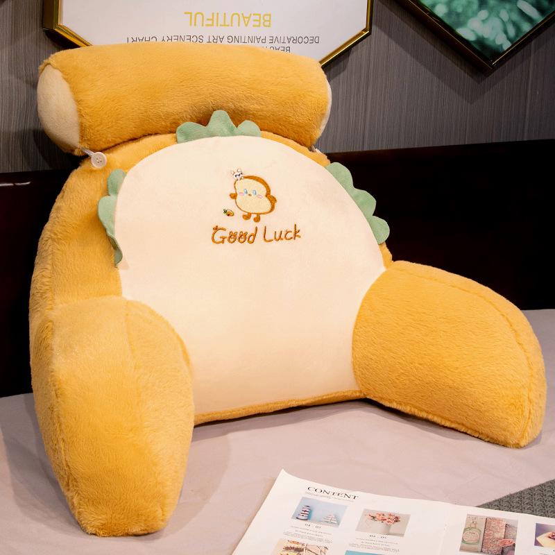 Ice Bean Latex Large Soft Backrest Pillow for Bed – Dormitory Reading & Lumbar Support